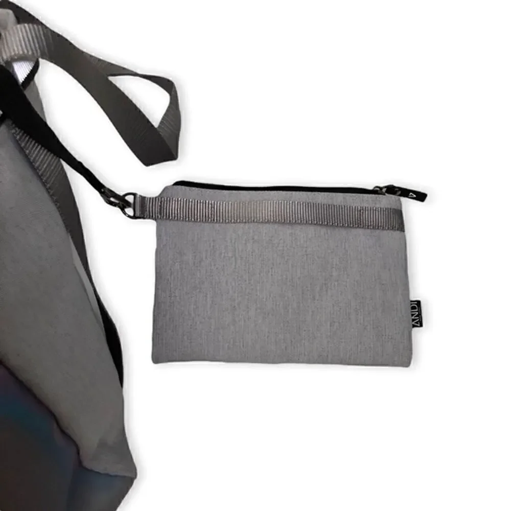 ANDI New York Aqua Reflective Summer Iridescent Tote Bag Purse